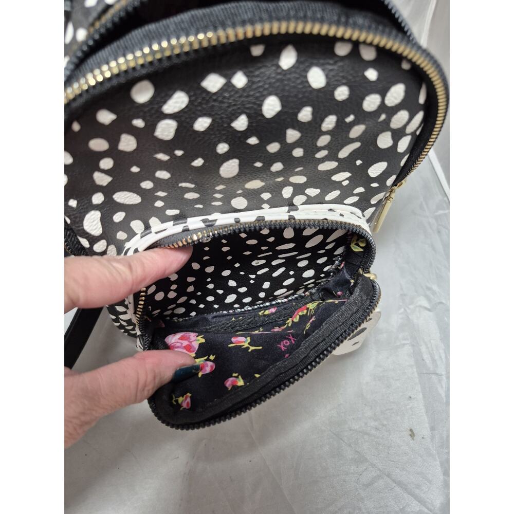 š„ Betsey Johnson Mini Backpack Kitsch Dalmation Dog - Picture 6 of 8